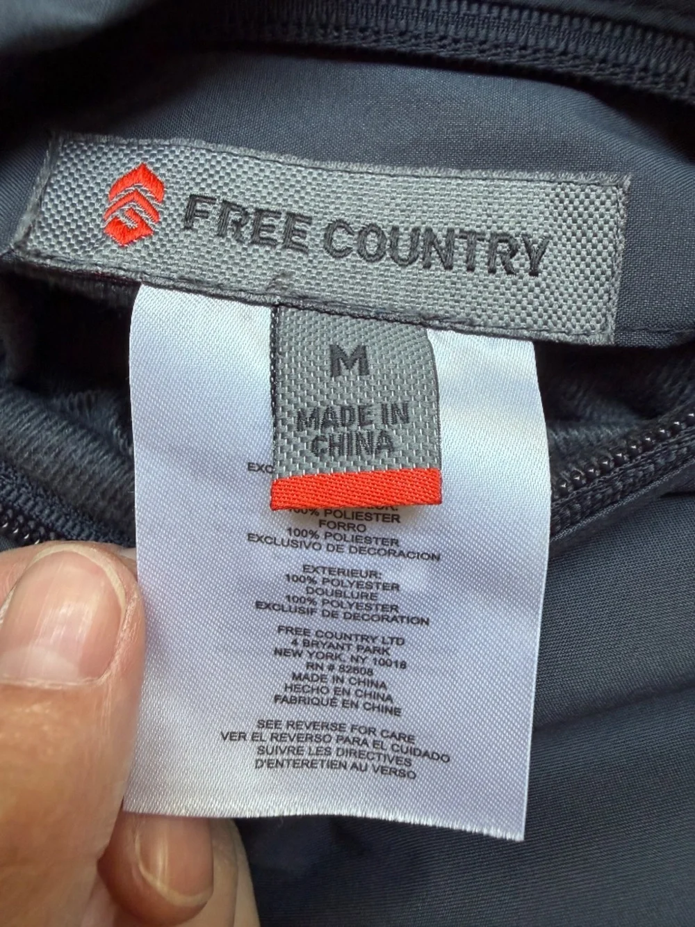 Men's Reversible Fleece-Lined Softshell Vest Free Country Sz M